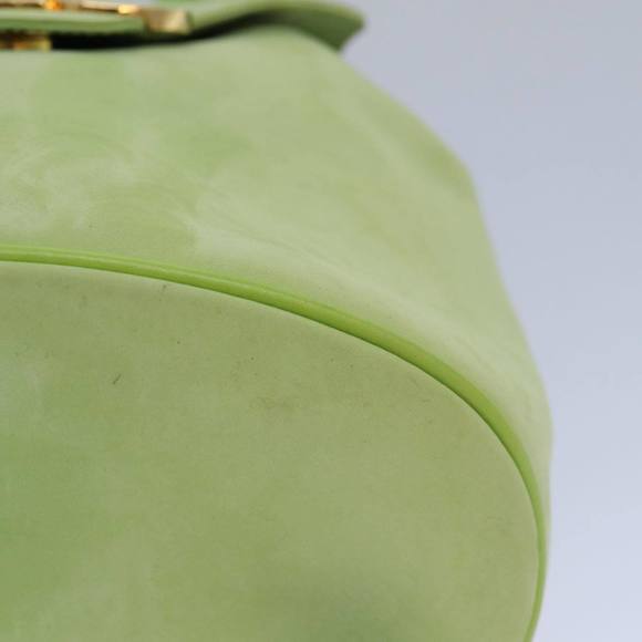 Salvatore Ferragamo Gancini Backpack Leather Green Auth yk14012 - Picture 15 of 16